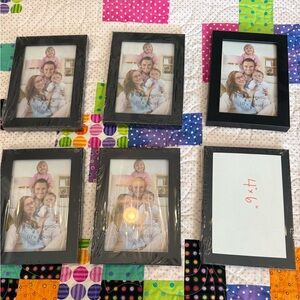 Black Picture Frame Set 4”x6”
